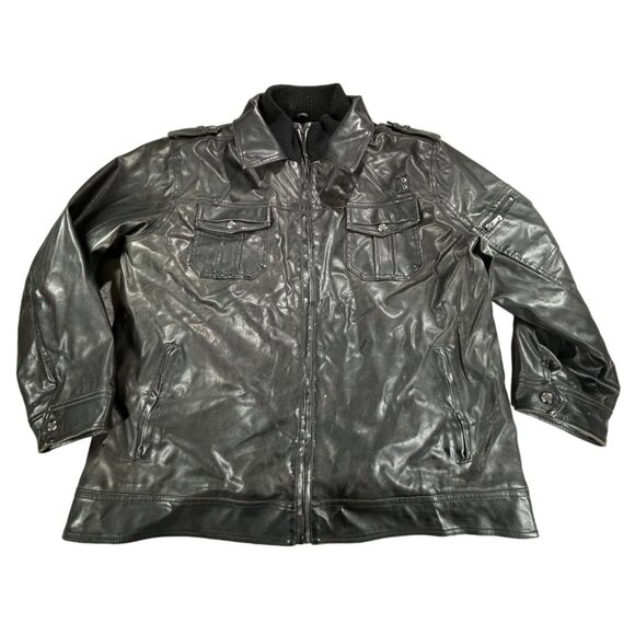 Chereskin Signature Collection Jacket Black Bomber Motorcycle Mens XL - Picture 1 of 8
